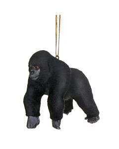 Gisela Graham - Faux Fur Black Gorilla Tree Decoration